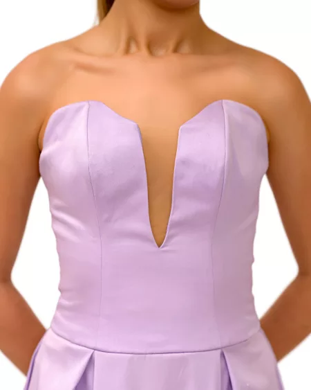 Strapless Lilac/purple Gown